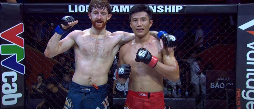 Trận đấu giữa Trương Cao Minh Phát và Aaron Clarke tại LION Championship 26