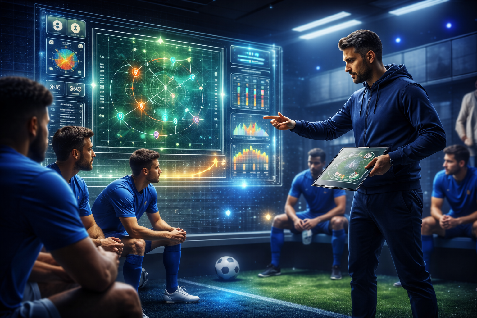 Huấn luyện viên và chiến thuật trong phòng thay đồ