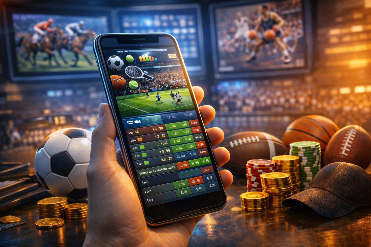 Cược thể thao trên smartphone hiện đại