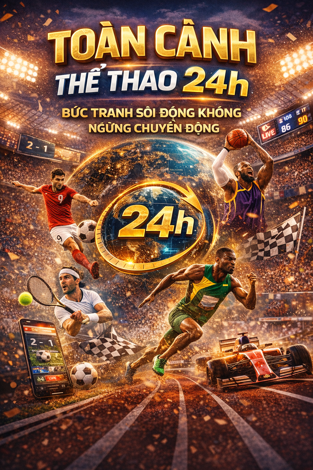 Toàn cảnh thể thao sôi động 24h