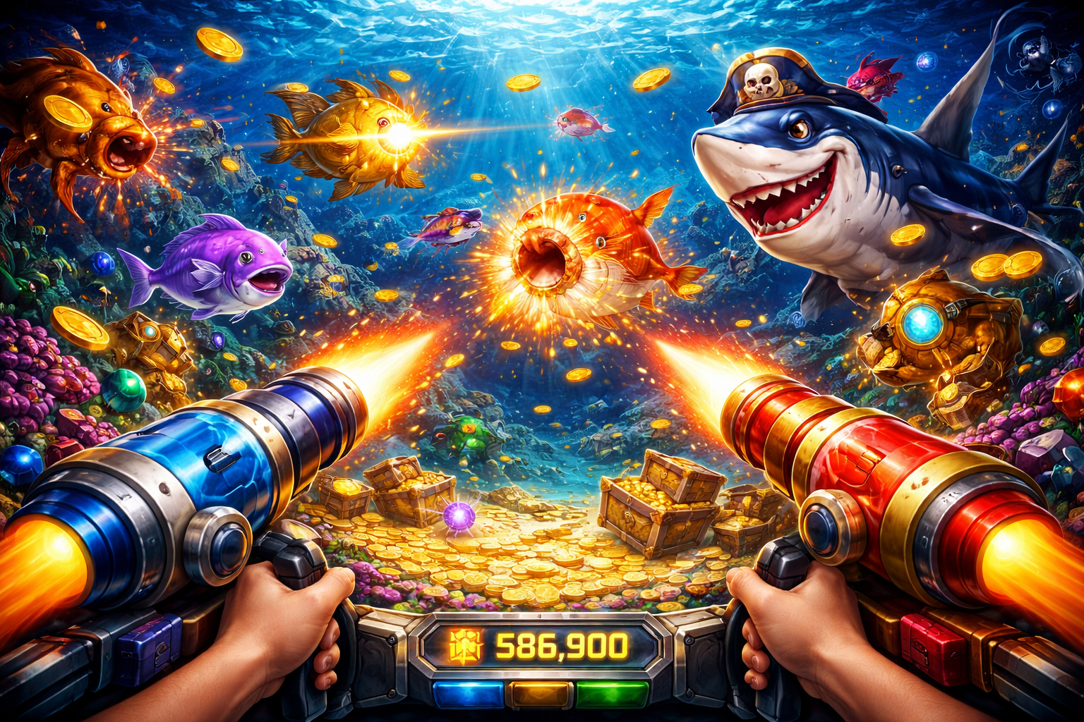 Trò chơi bắn súng dưới nước sôi động